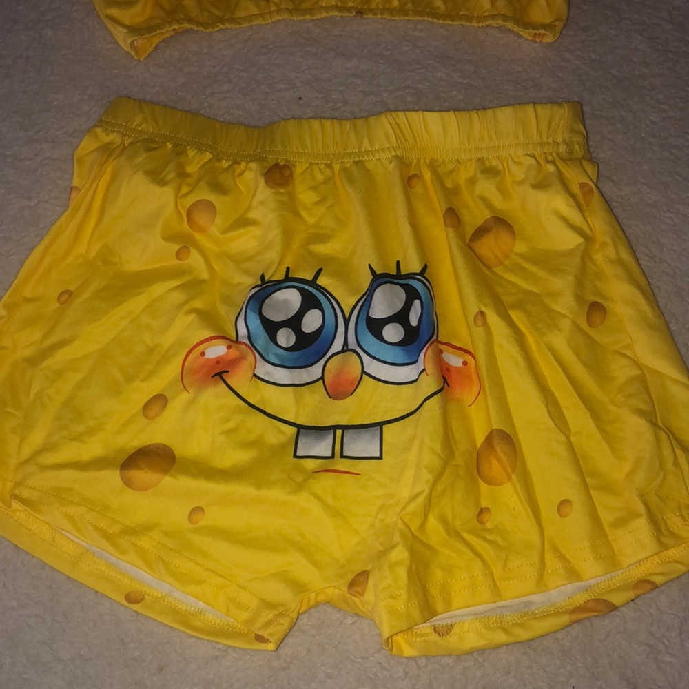 Sponge bob tank top and shorts
